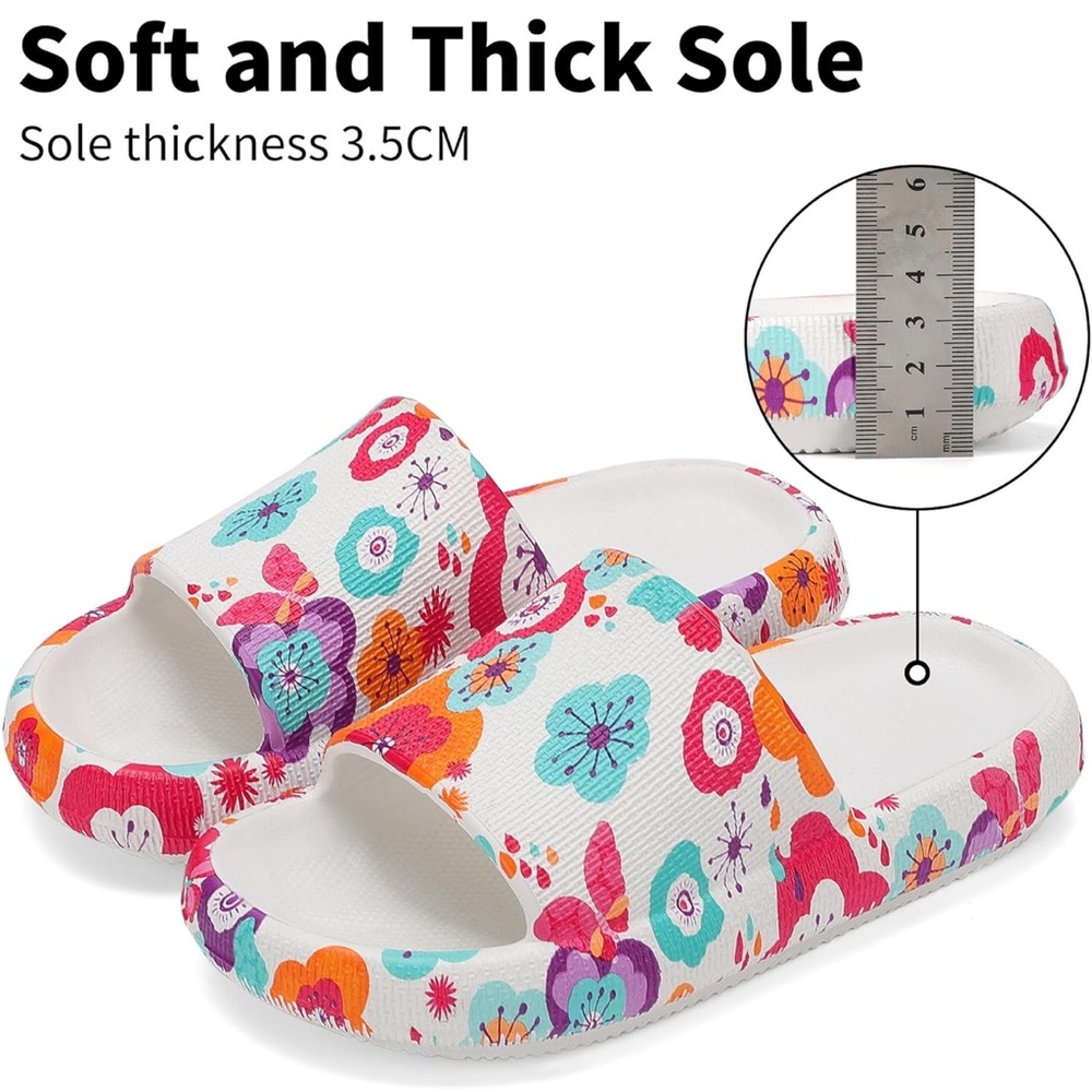 POOL SLIDES Big Kids – Non-Slip Sandals Summer Lightweight Beach